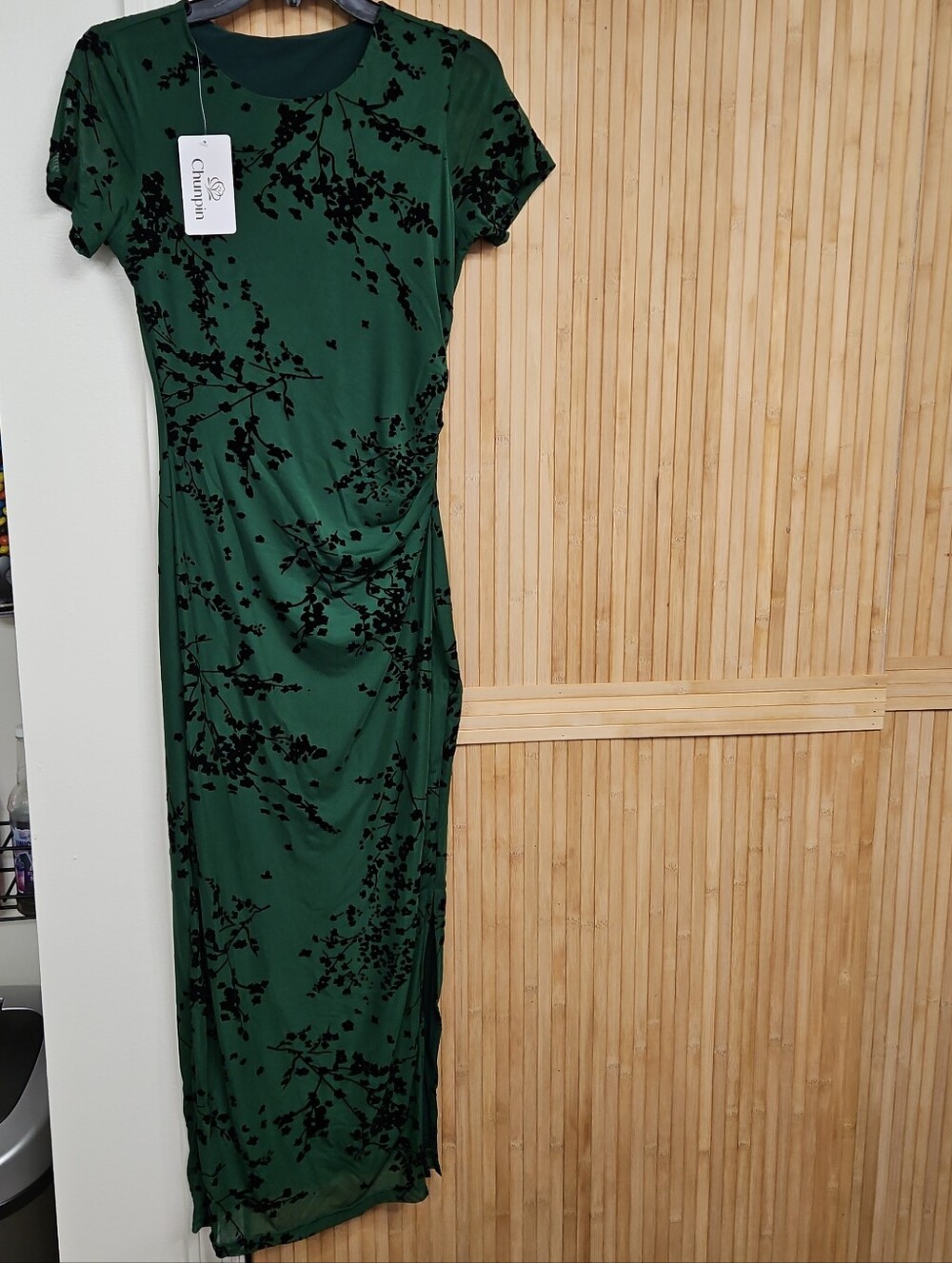 Floral Bodycon Maxi Dress Formal Cocktail Dresses